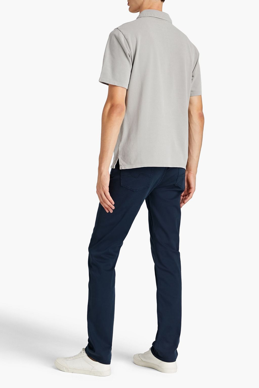7 FOR ALL MANKIND Slimmy slim-fit cotton-blend sateen pants