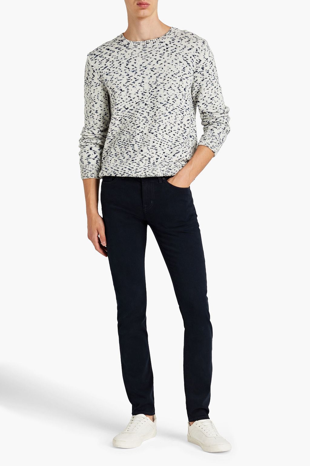 7 FOR ALL MANKIND Ronnie Jeans mit schmalem Bein aus Denim