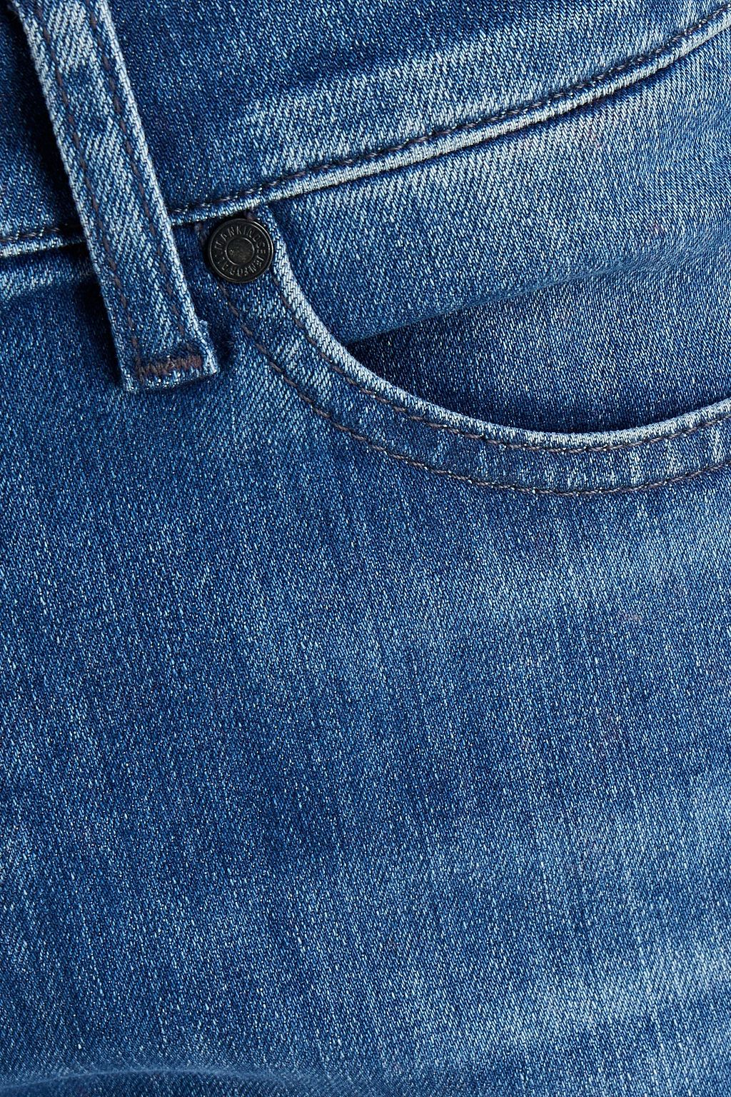 7 FOR ALL MANKIND Ronnie skinny-fit faded whiskered denim jeans