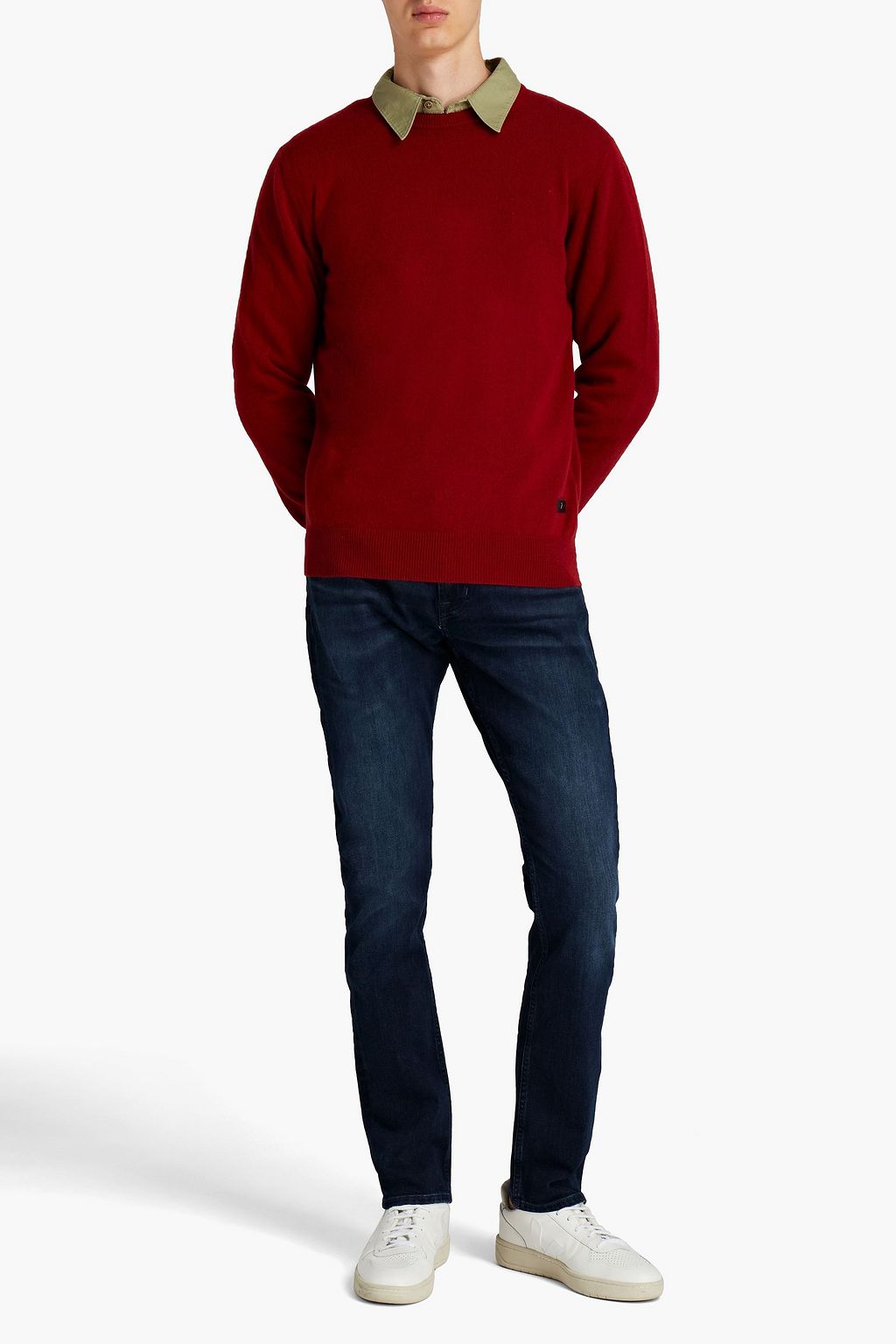 7 FOR ALL MANKIND Ronnie skinny-fit faded whiskered denim jeans