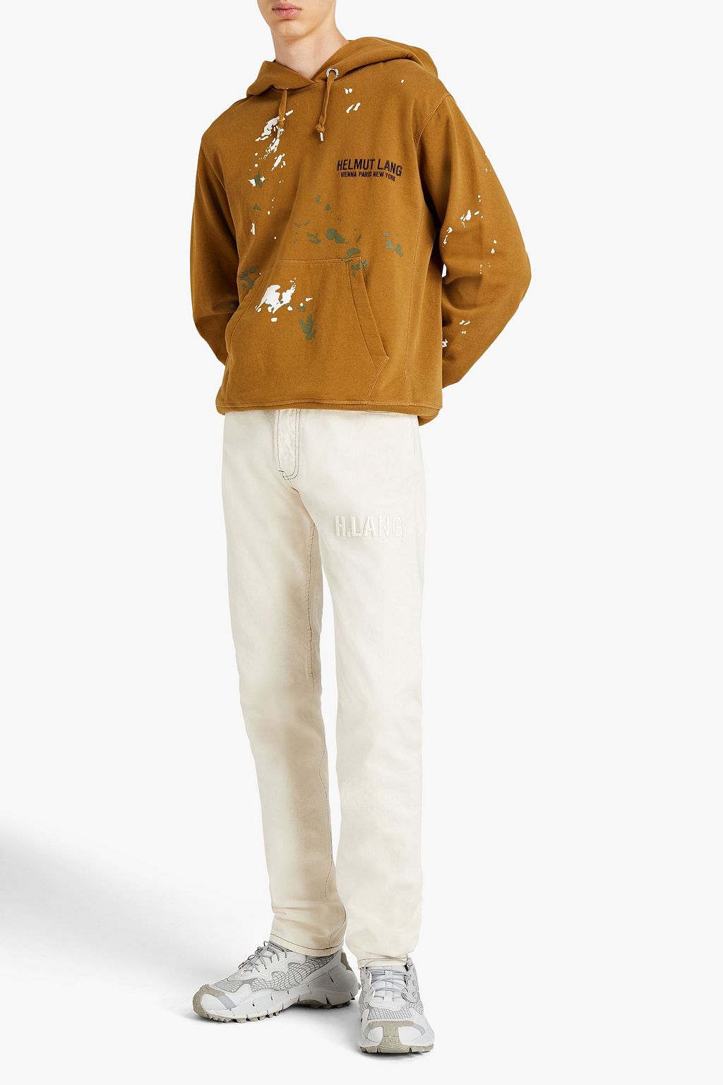 HELMUT LANG Logo-embroidered denim jeans