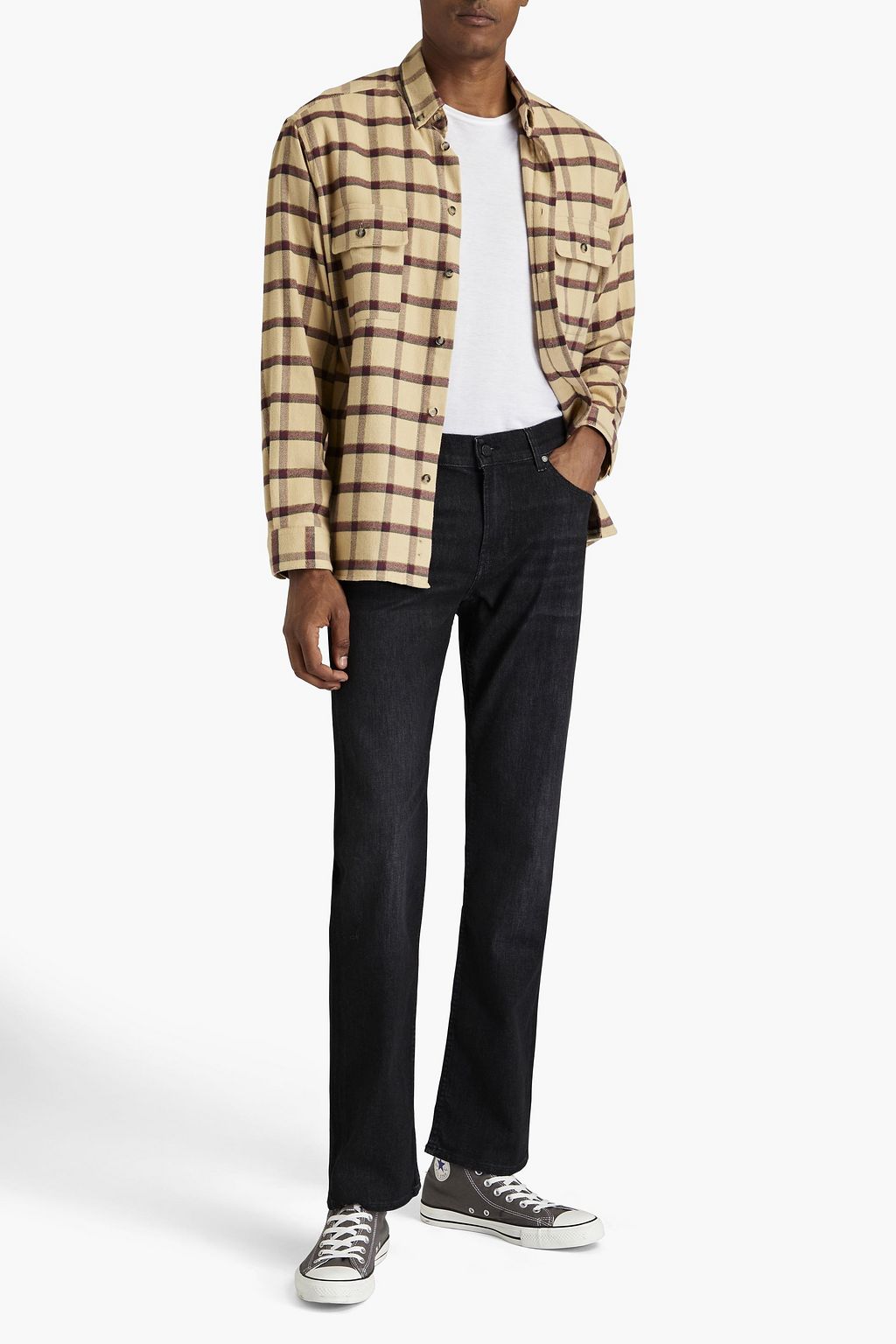 7 FOR ALL MANKIND Ronnie skinny-fit faded denim jeans
