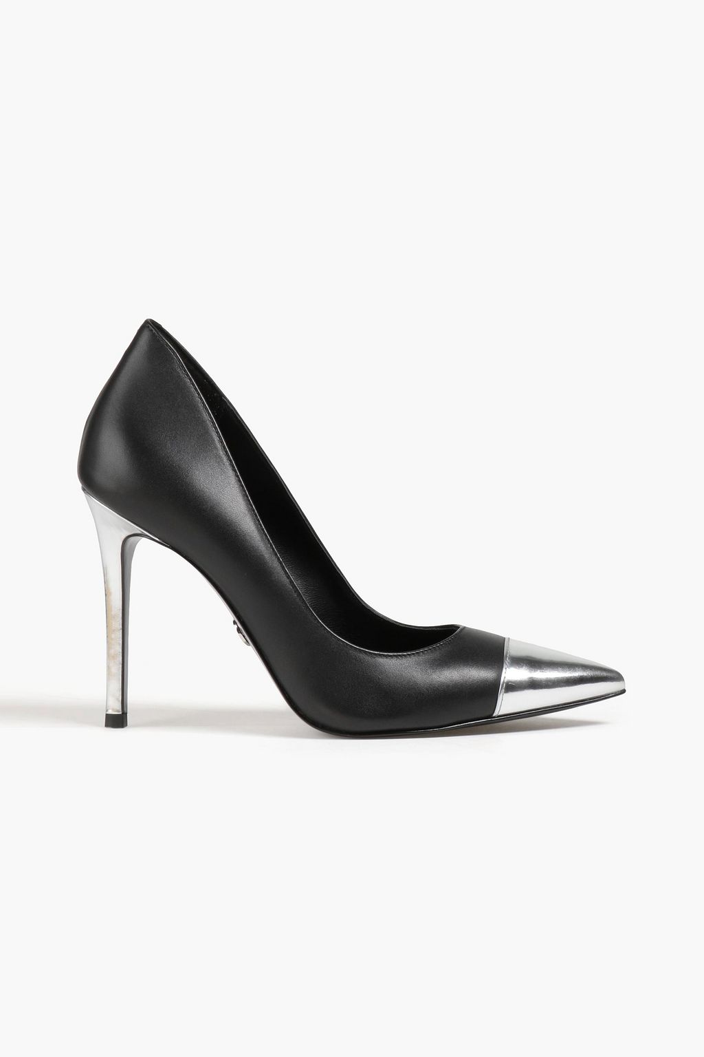 Black Metallic leather pumps | MICHAEL 