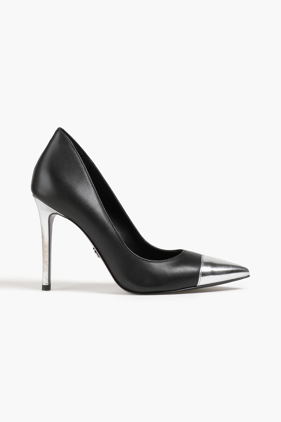 Michael Michael Kors Metallic Leather Pumps In Black