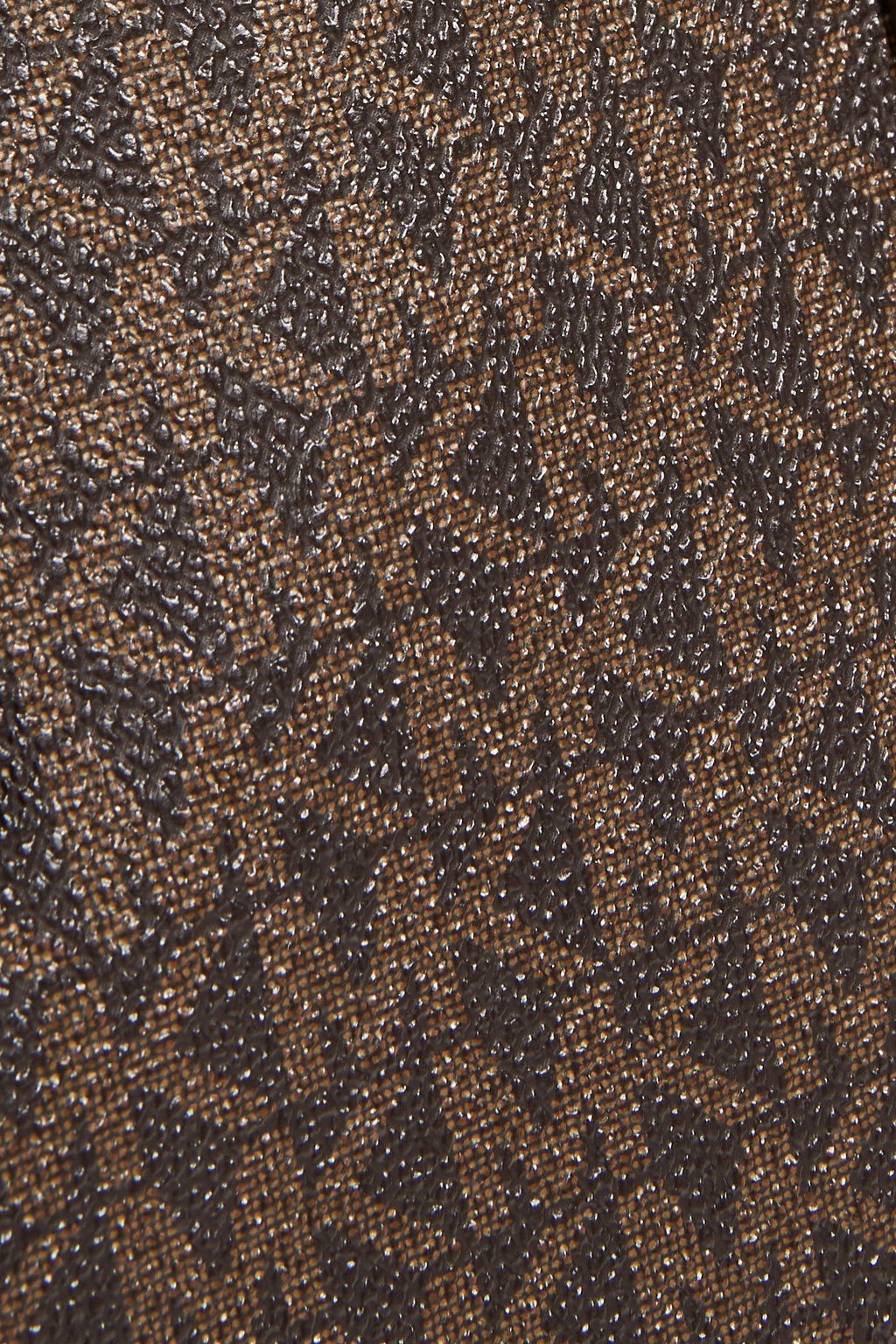 MICHAEL MICHAEL KORS Logo-print faux textured-leather tote