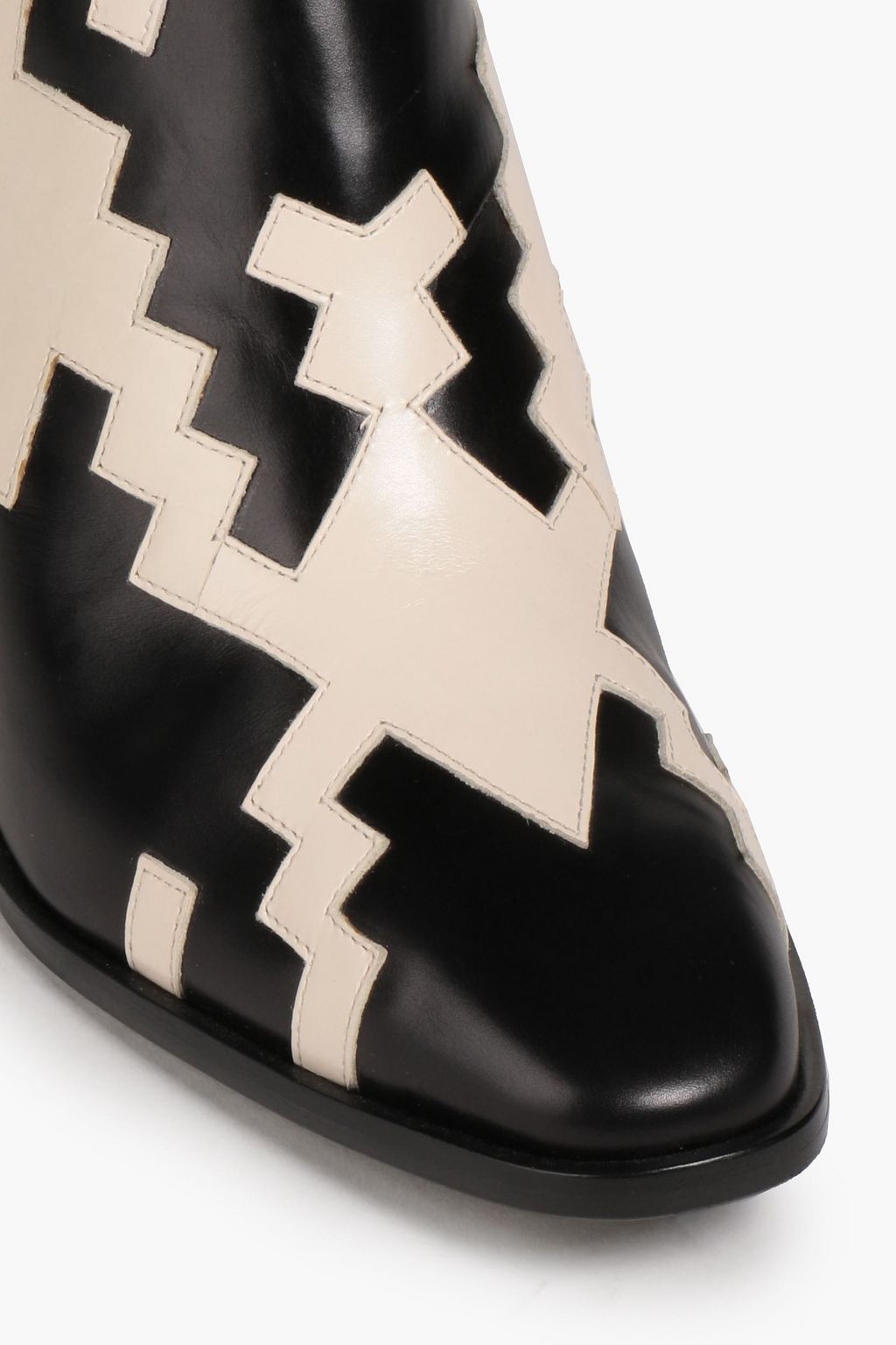 ROGER VIVIER Two-tone leather ankle boots
