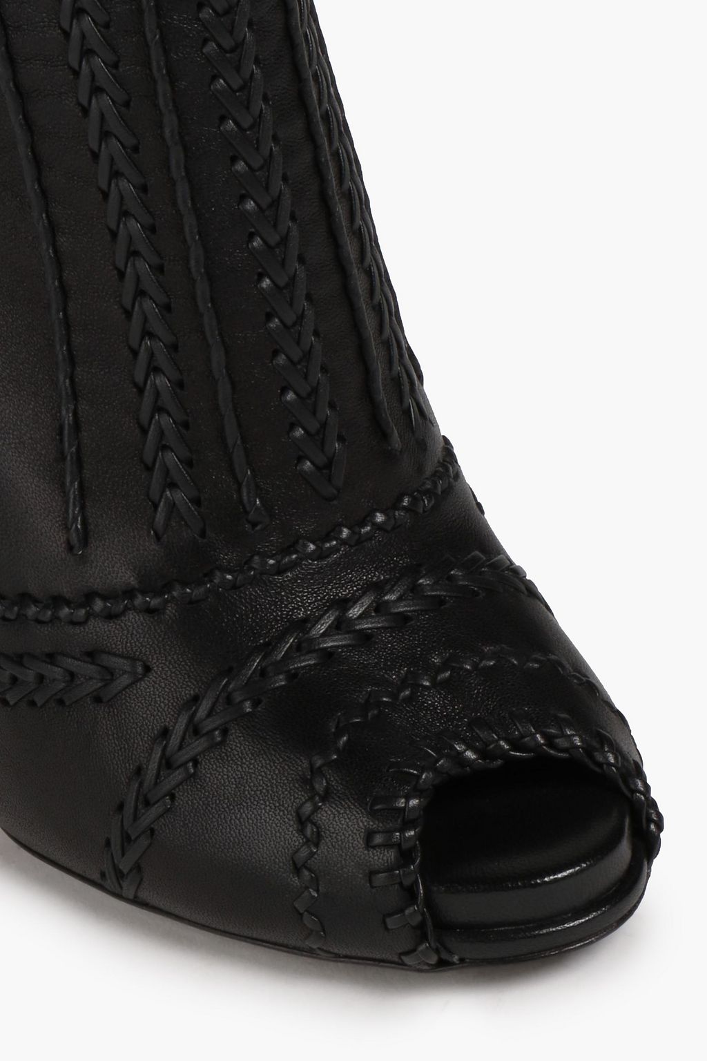 ROGER VIVIER Tassel-embellished braided leather ankle boots