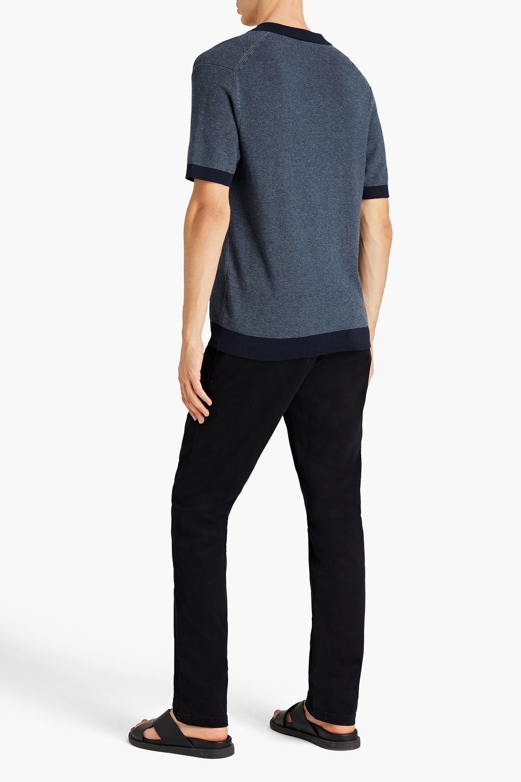 7 FOR ALL MANKIND Slimmy slim-fit washed cotton-blend twill chinos ...