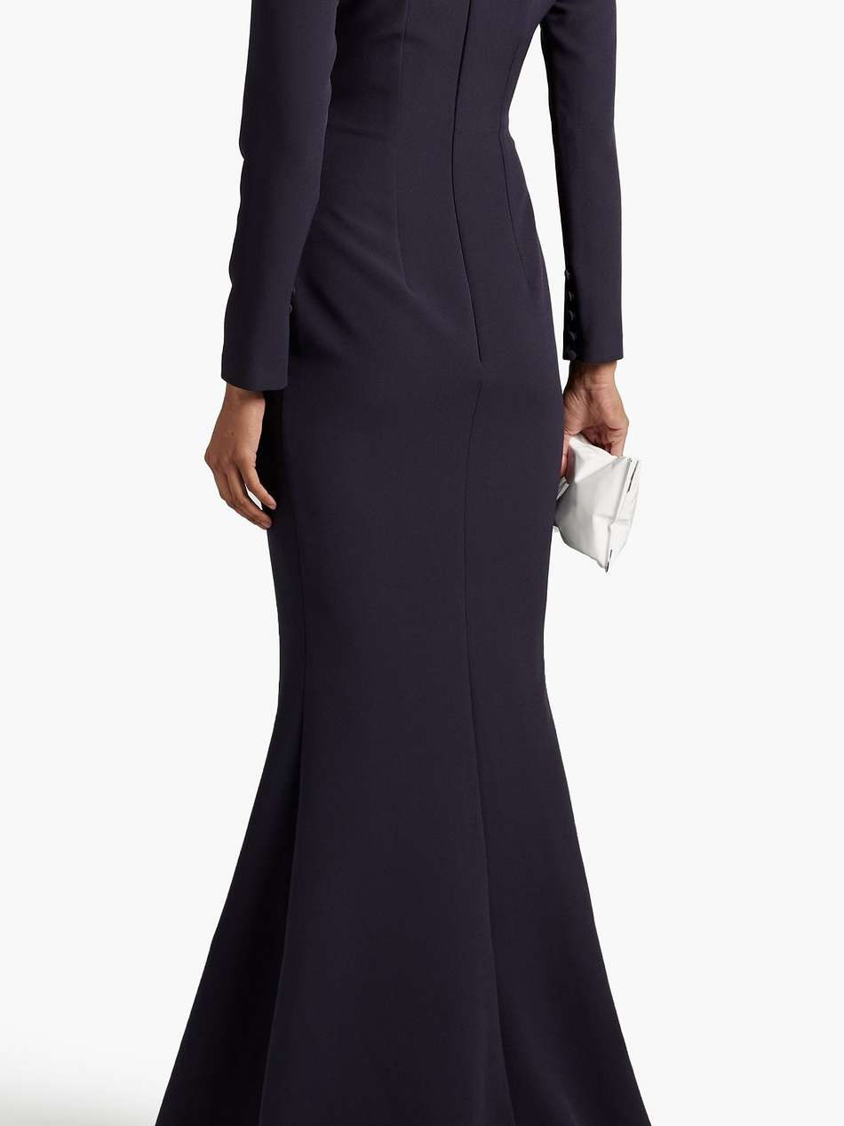 kalon ruffled woven gown