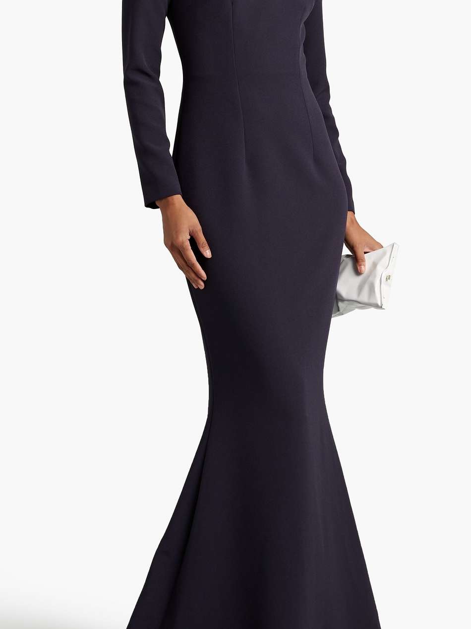 kalon ruffled woven gown