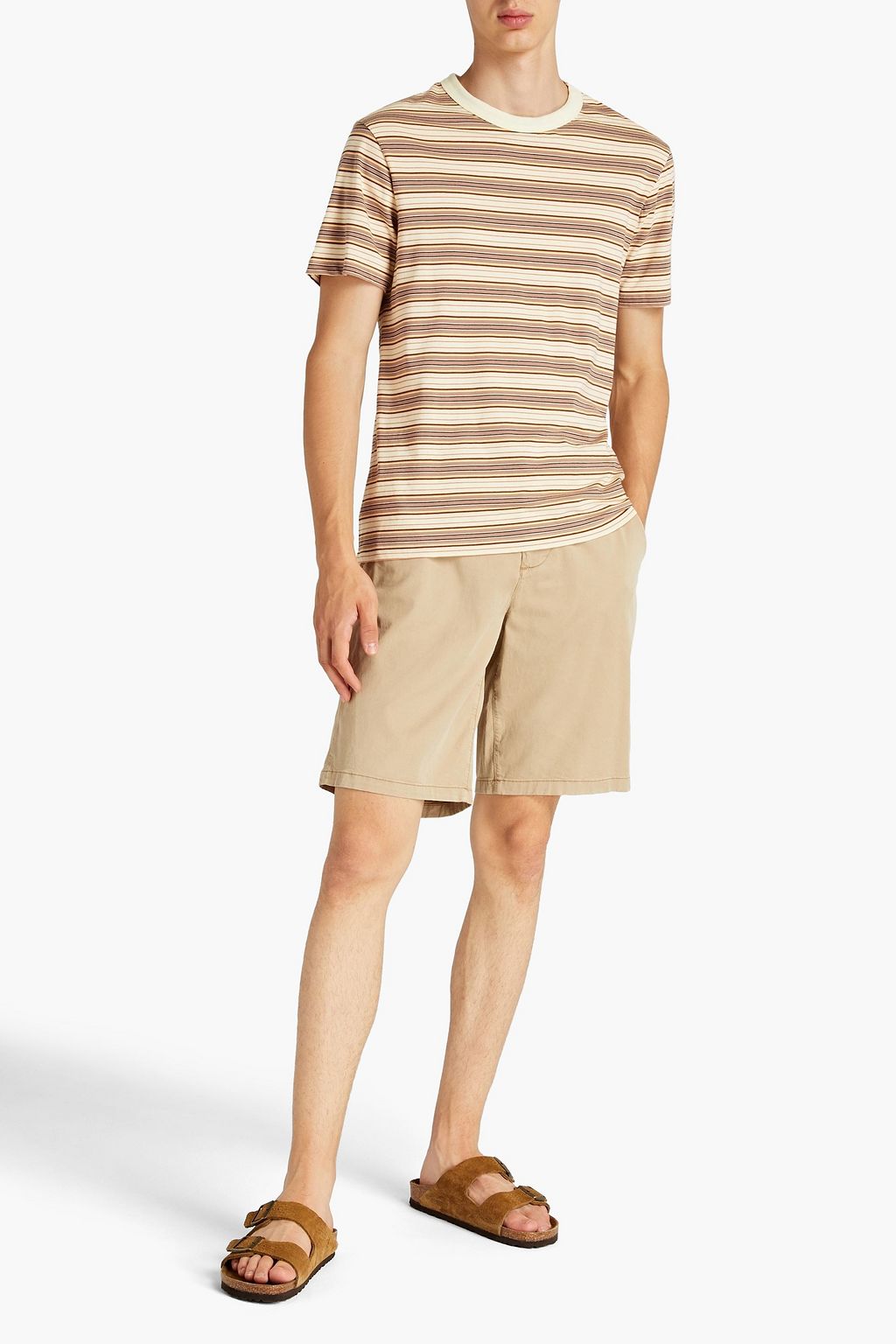 7 FOR ALL MANKIND Slimmy Lyocell-blend twill chino shorts