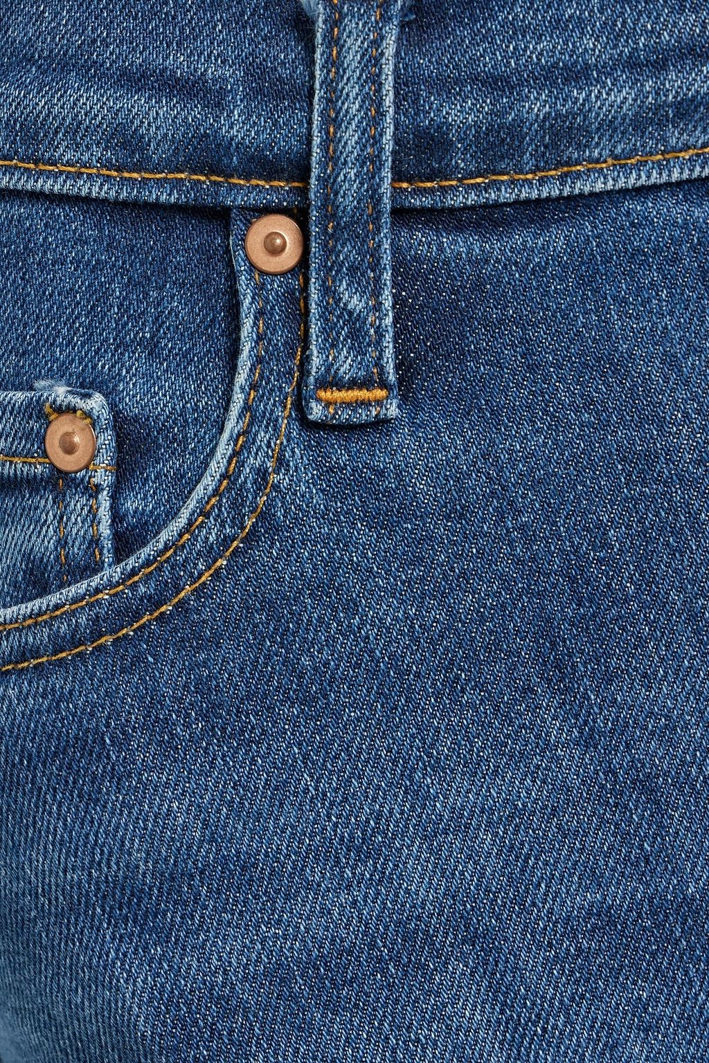 NOBODY DENIM Cult hoch sitzende Cropped Skinny Jeans