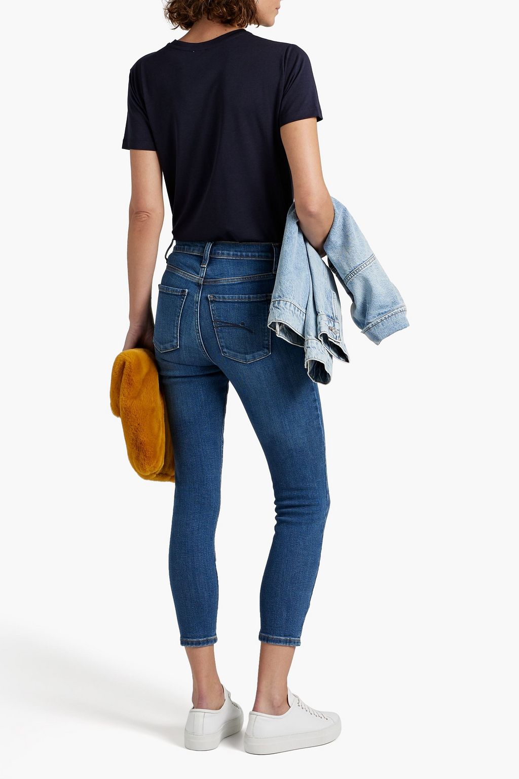 NOBODY DENIM Cult hoch sitzende Cropped Skinny Jeans