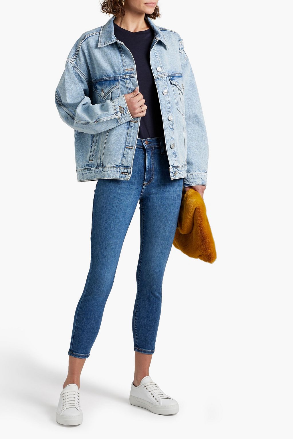 NOBODY DENIM Cult hoch sitzende Cropped Skinny Jeans