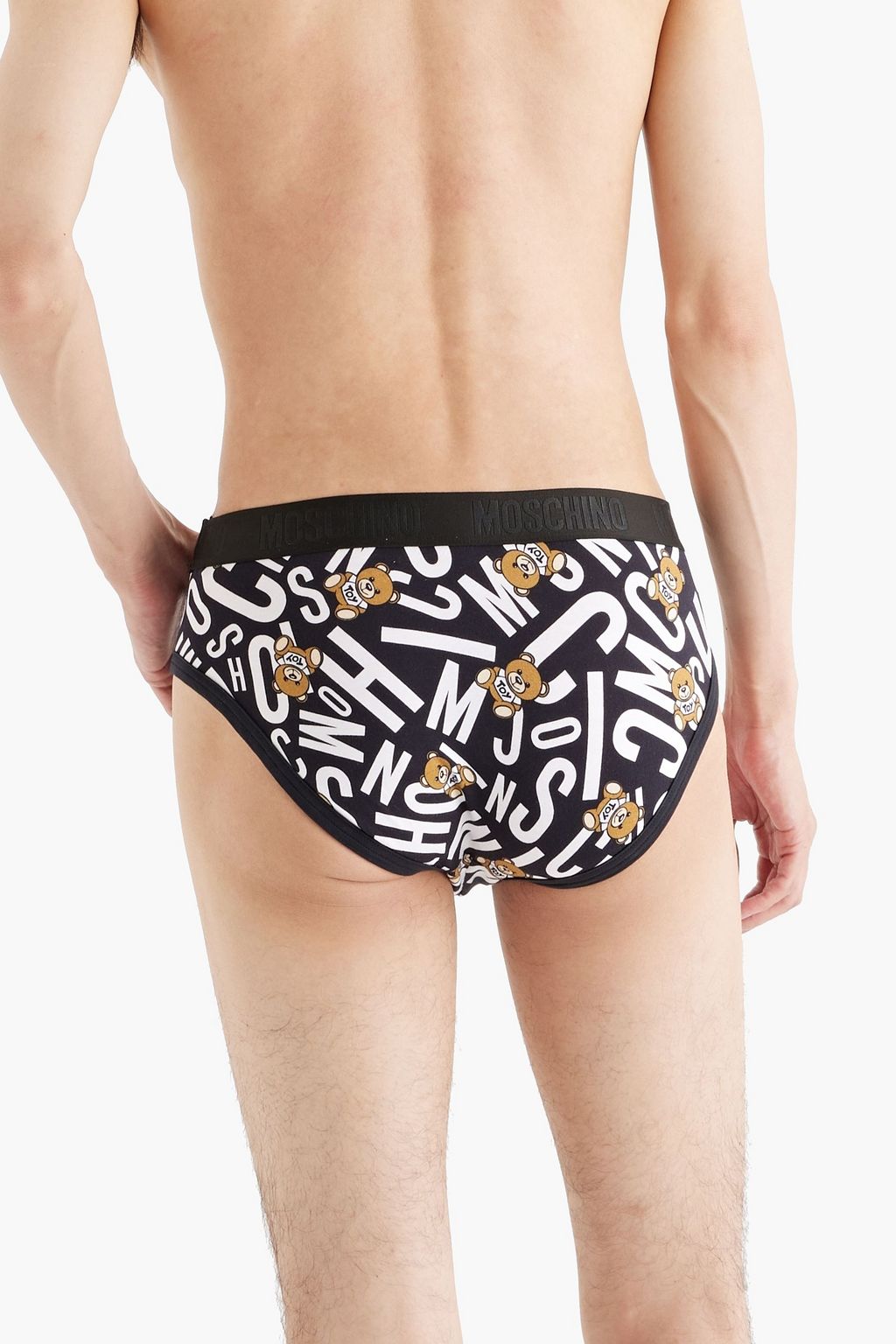 MOSCHINO Printed stretch-cotton briefs