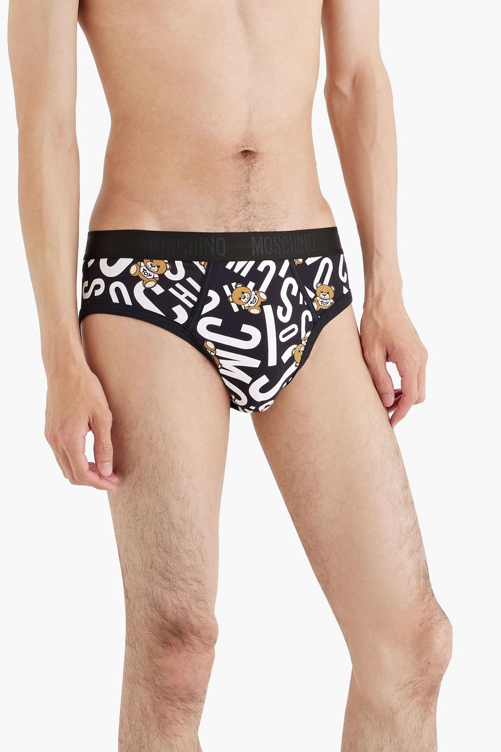 MOSCHINO Printed stretch-cotton briefs