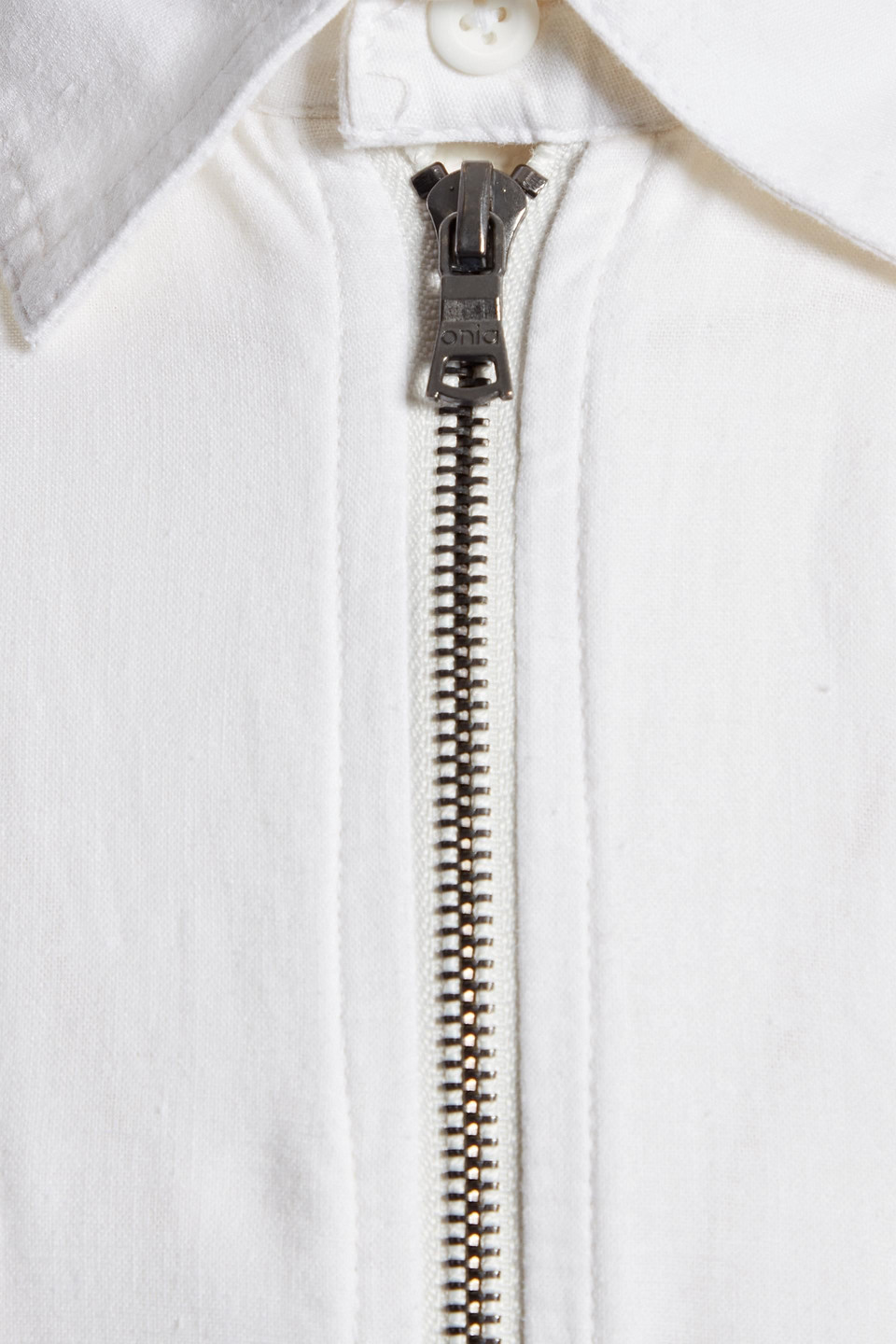 ONIA LINEN ZIP-UP OVERSHIRT