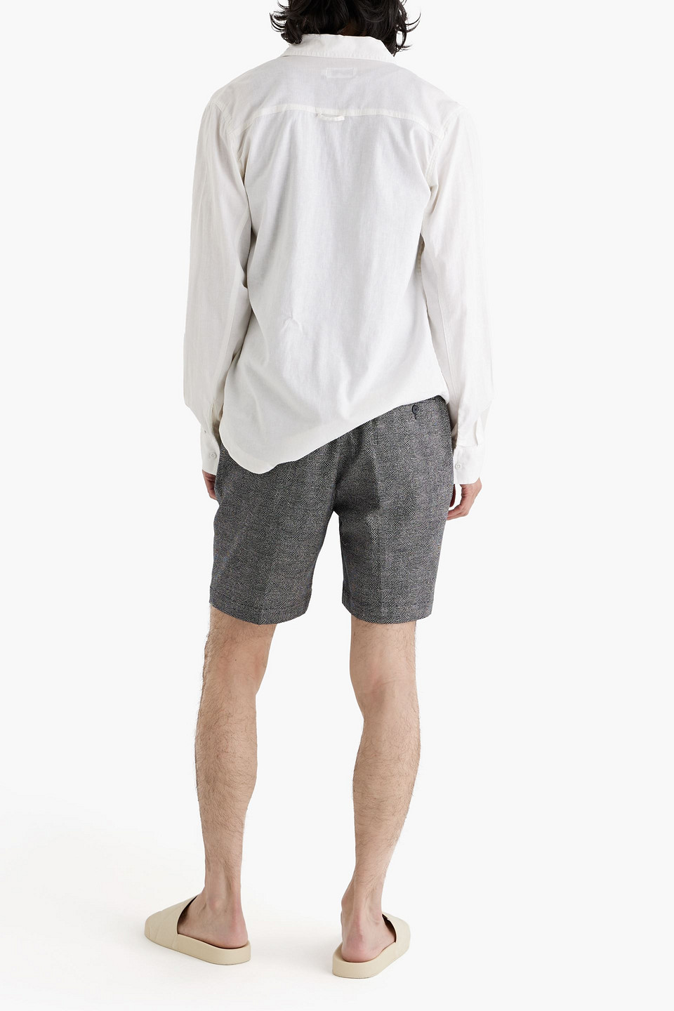 ONIA LINEN ZIP-UP OVERSHIRT