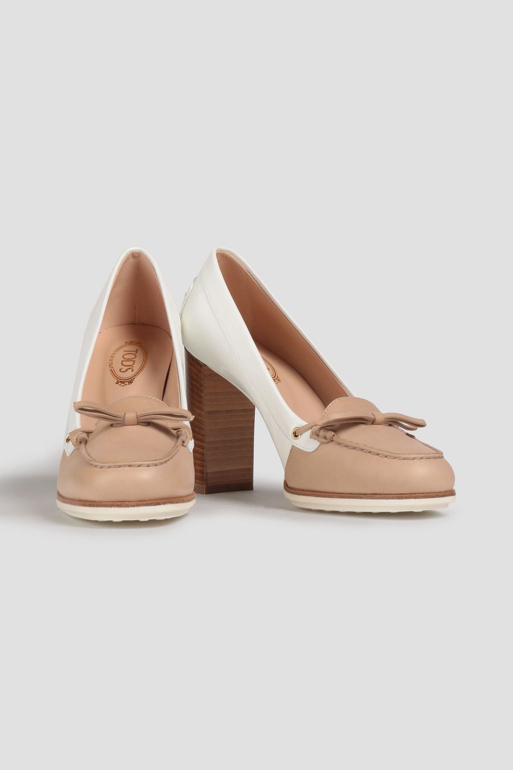 TOD'S Twotone leather pumps THE