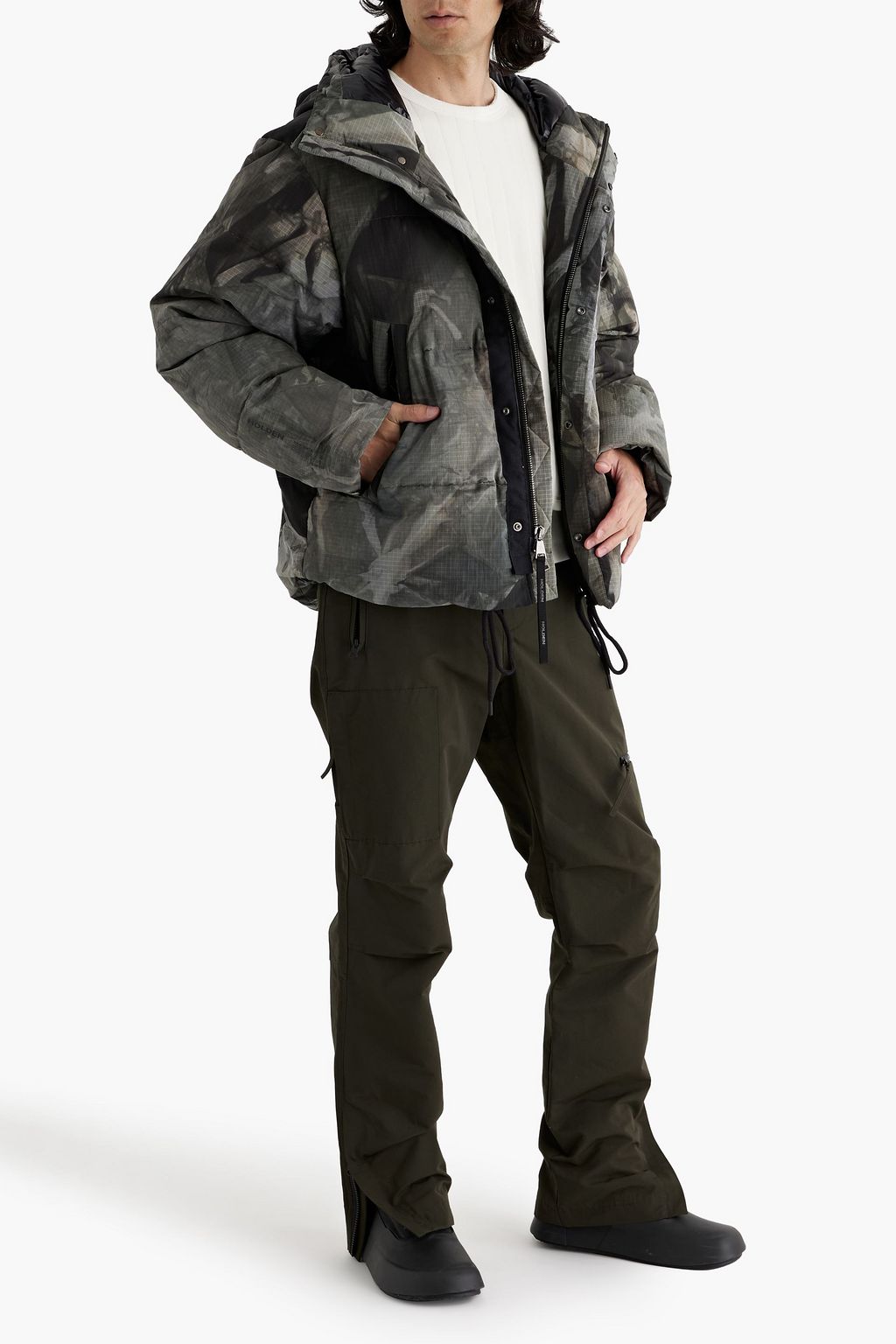 HOLDEN Fowler quilted down hooded ski jacket