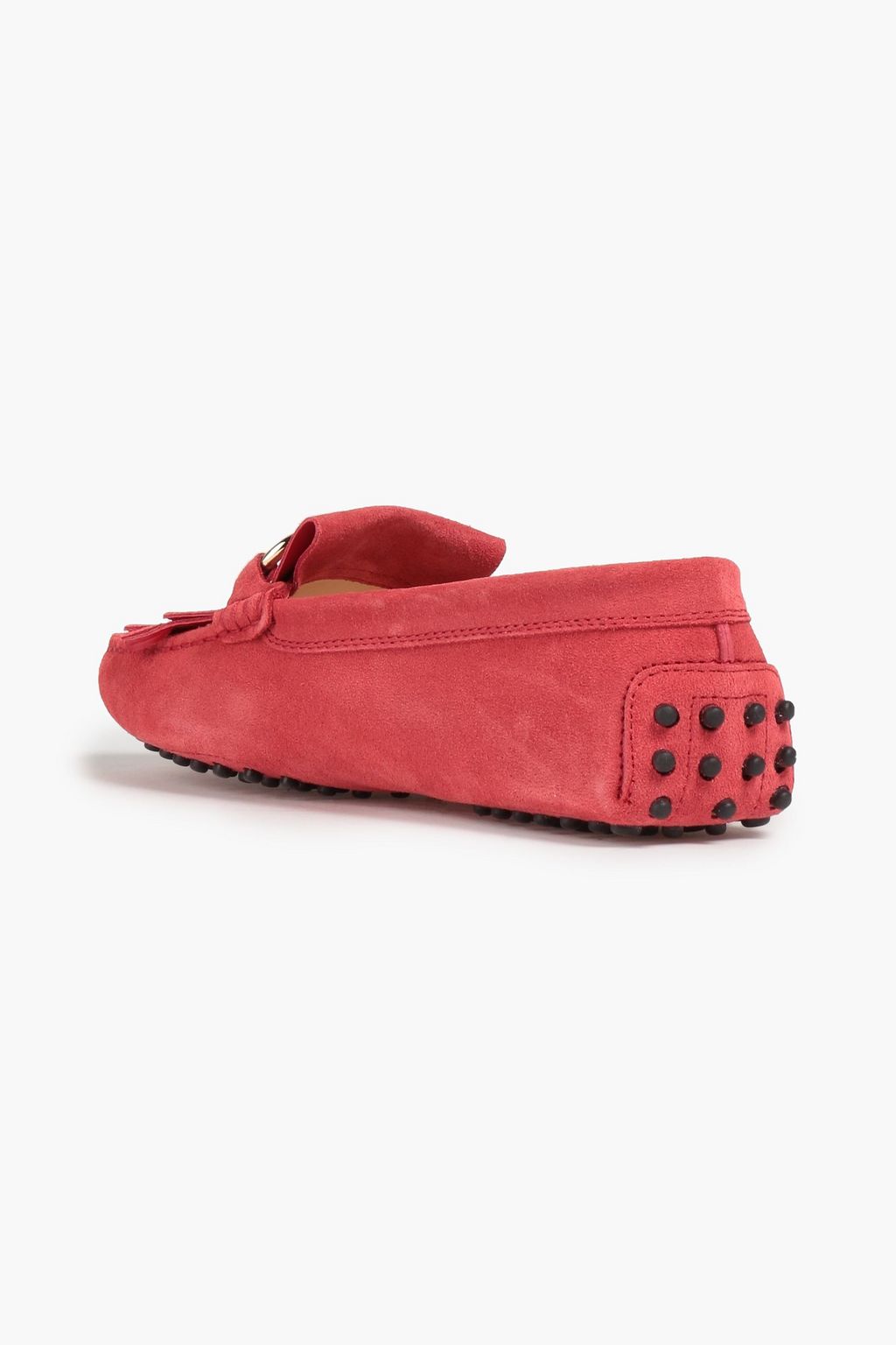 TOD'S Embellished suede loafers