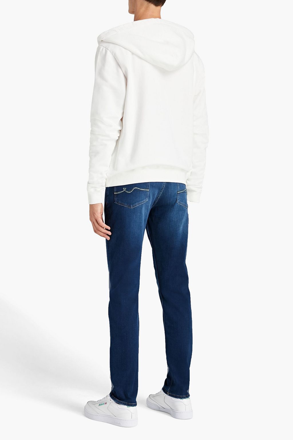 7 FOR ALL MANKIND Slimmy Jeans mit schmalem Bein aus Denim in ausgewaschener Optik
