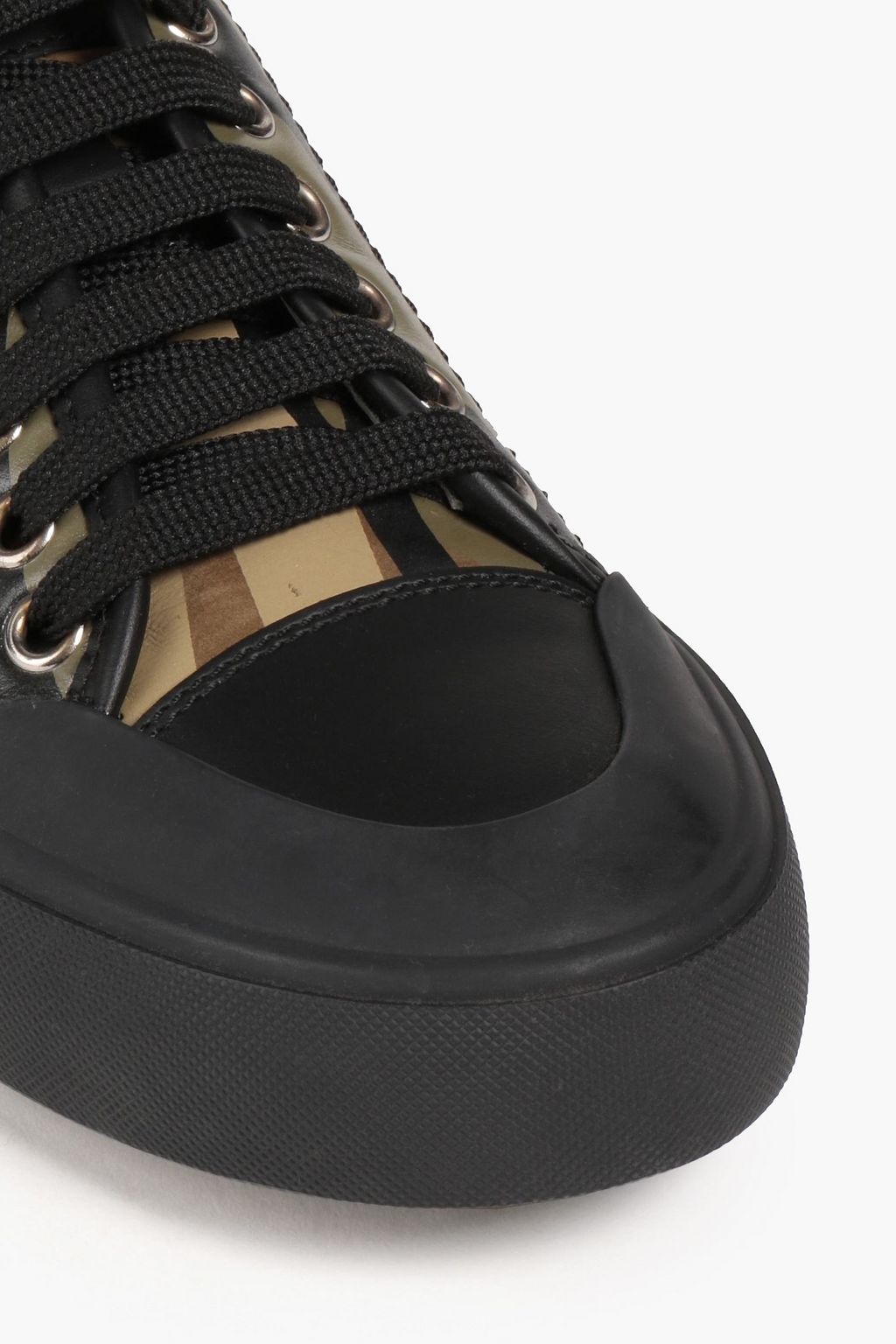 TOD'S حذاء سنيكرز من الجلد مزين بطبعة