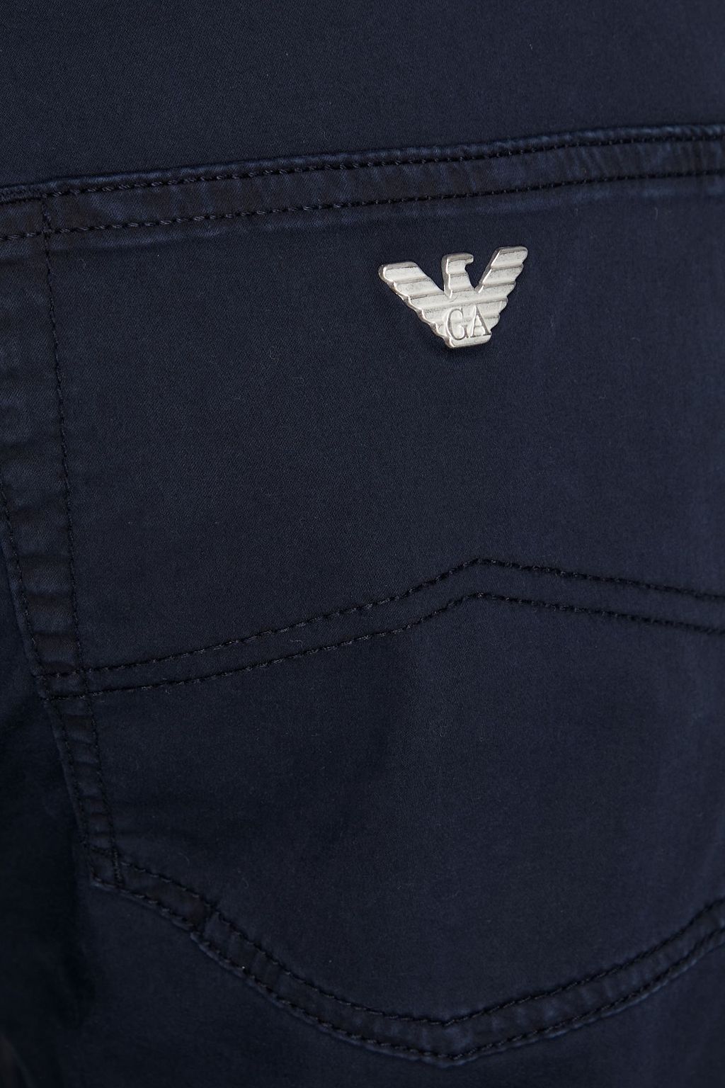 EMPORIO ARMANI Cotton-blend twill chinos
