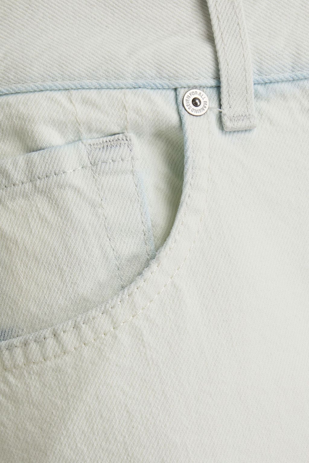 7 FOR ALL MANKIND Cooper J bleached denim shorts