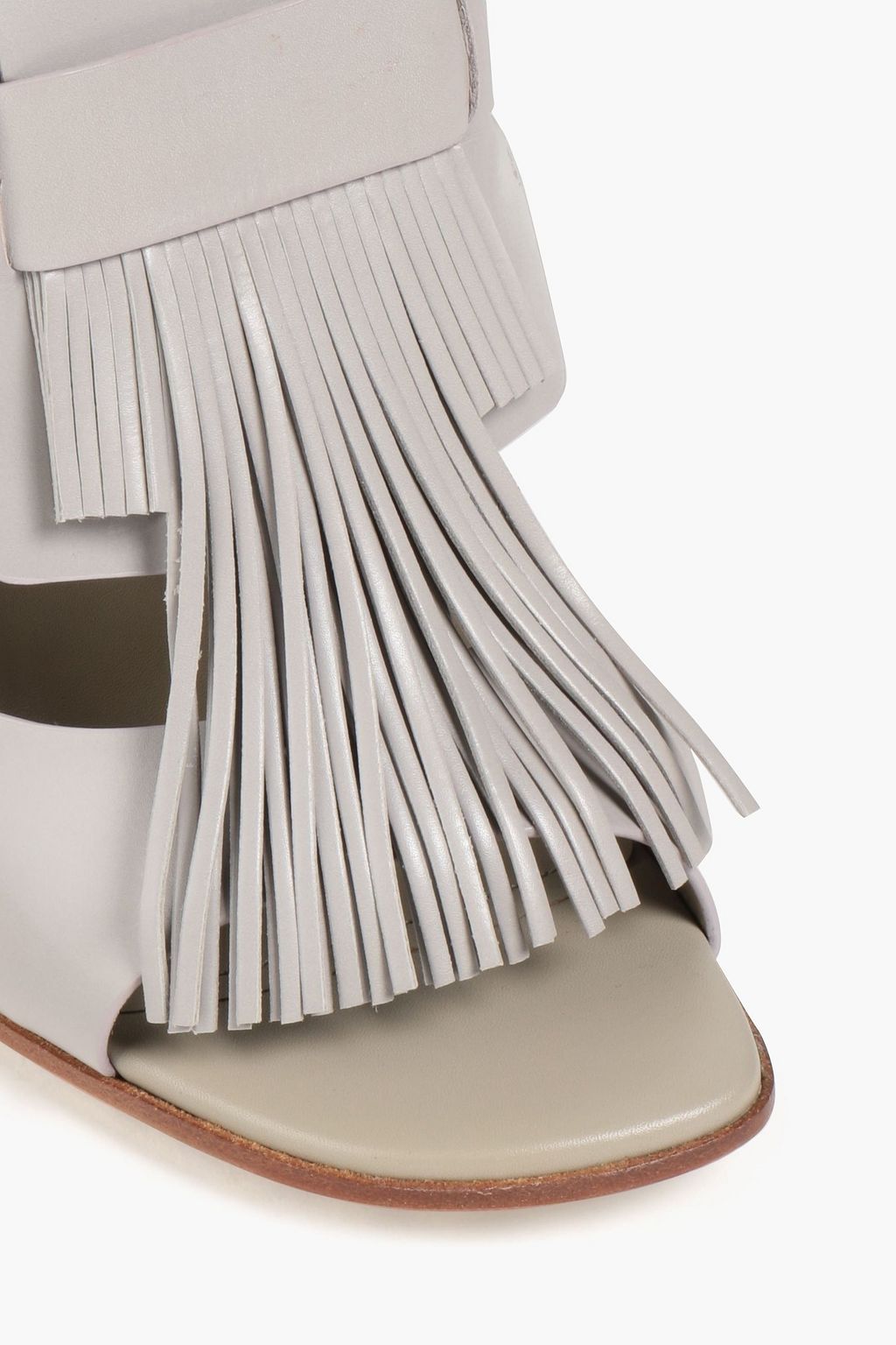 TOD'S Fringed leather sandals