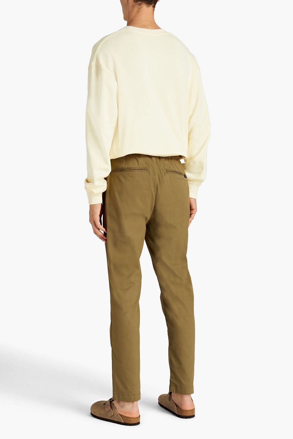 7 FOR ALL MANKIND Tapered cotton-blend stretch-twill pants