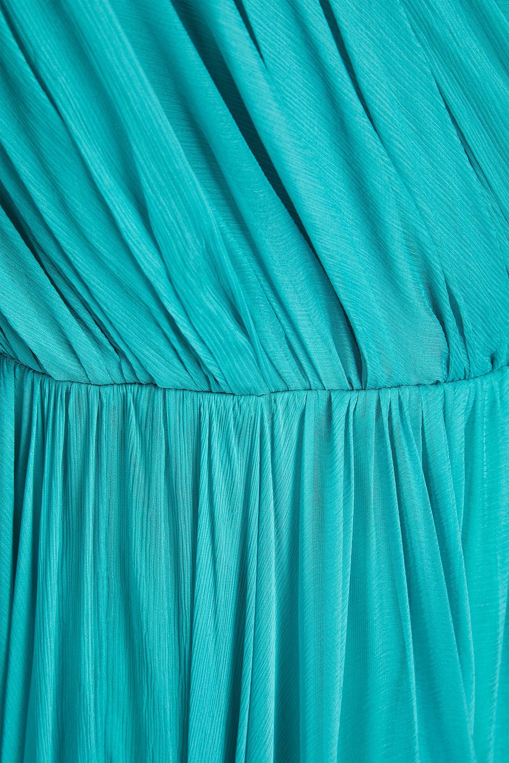 MARIA LUCIA HOHAN One-shoulder silk-crepon maxi dress