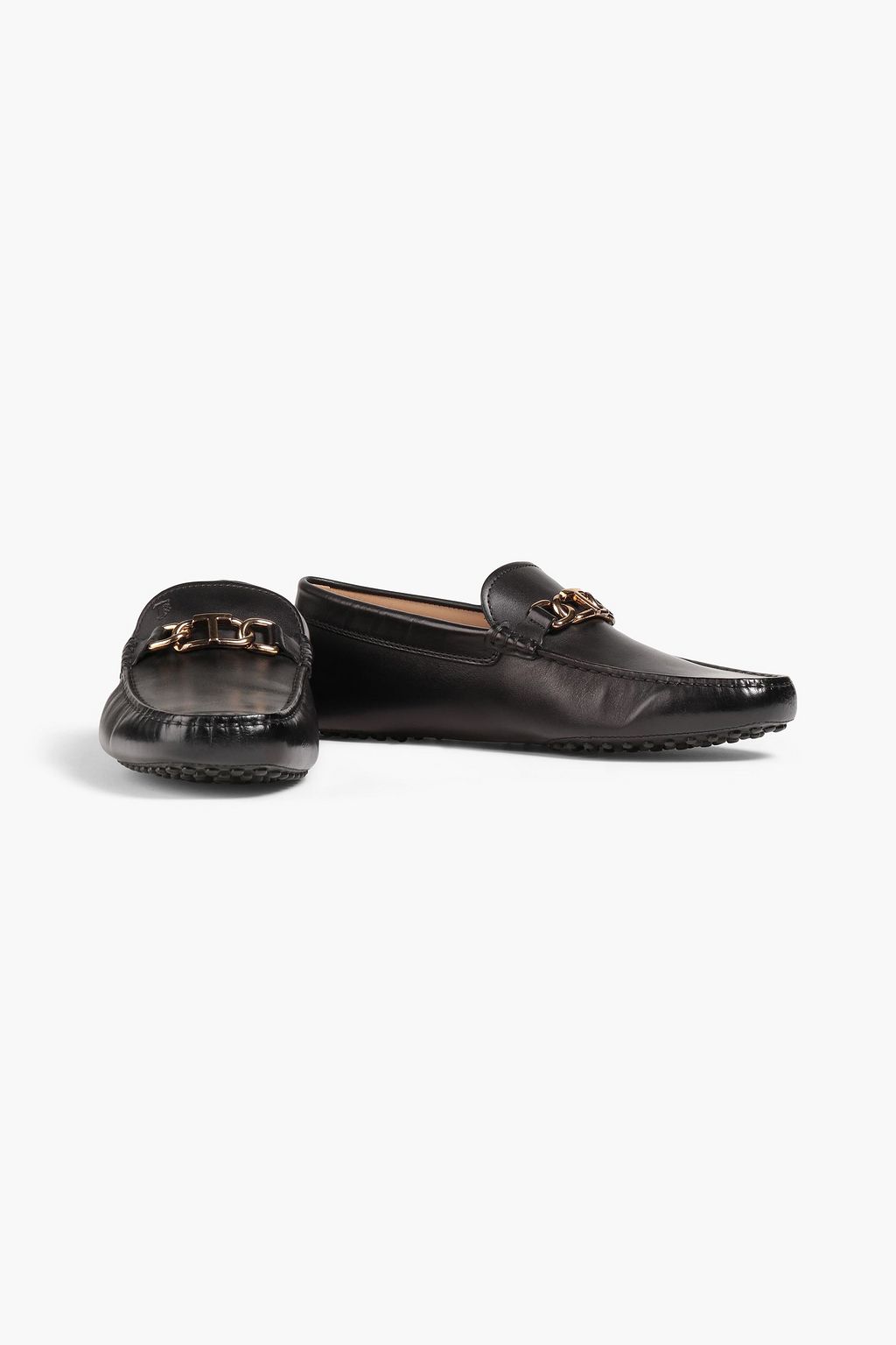 TOD'S Morsetto embellished leather driving shoes