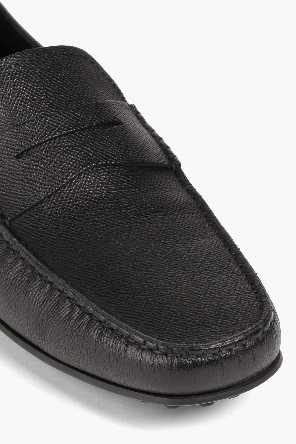 TOD'S Textured-leather driving shoes