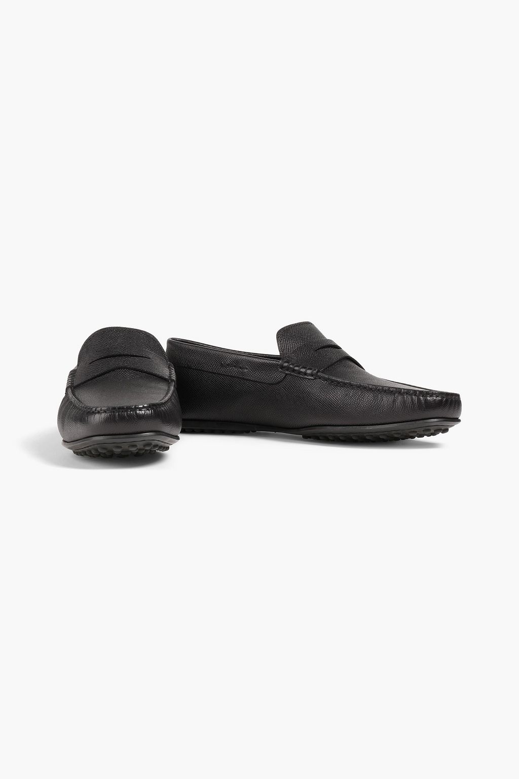 TOD'S Textured-leather driving shoes