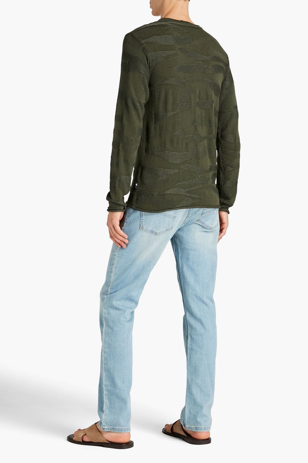 EMPORIO ARMANI Jacquard-knit sweater