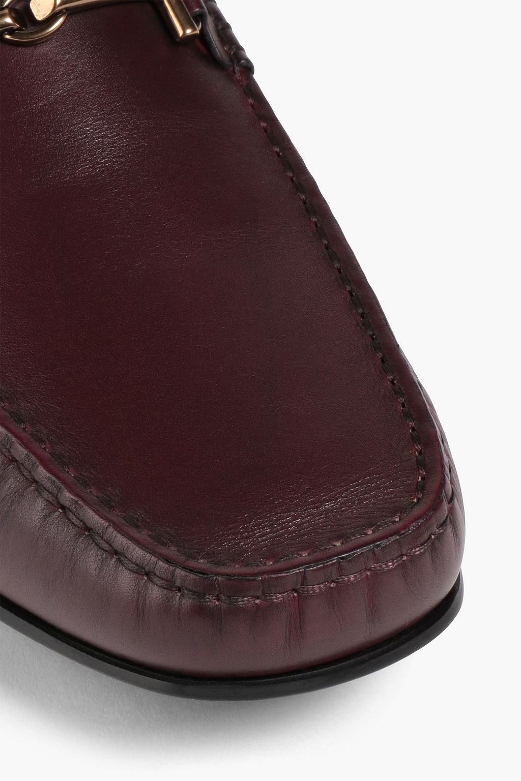 TOD'S Embellished leather driving shoes