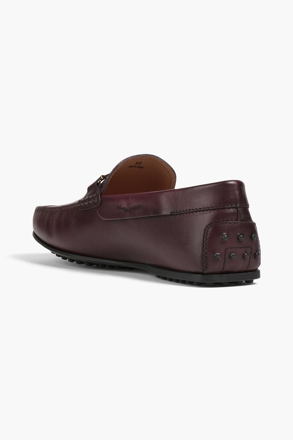 TOD'S Embellished leather driving shoes