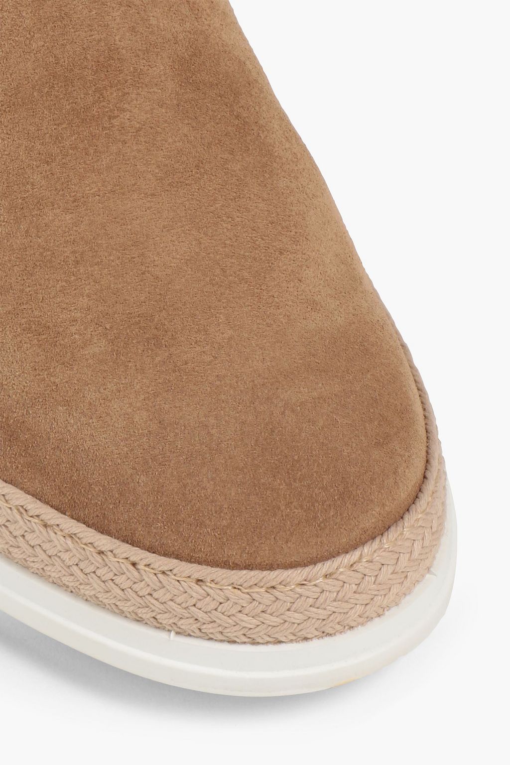 TOD'S Two-tone suede espadrilles