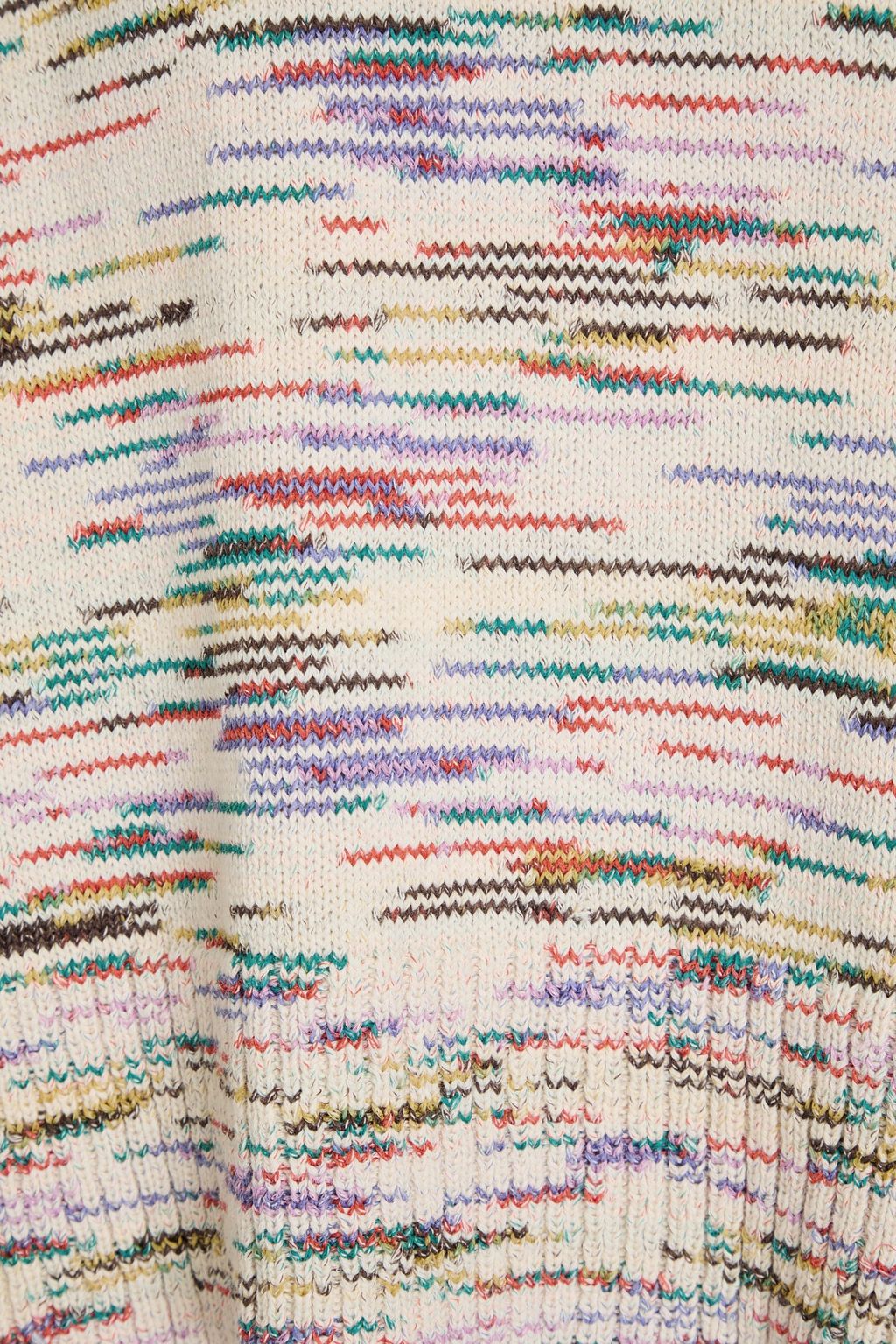 VERONICA BEARD Gerona space-dyed cotton-blend sweater