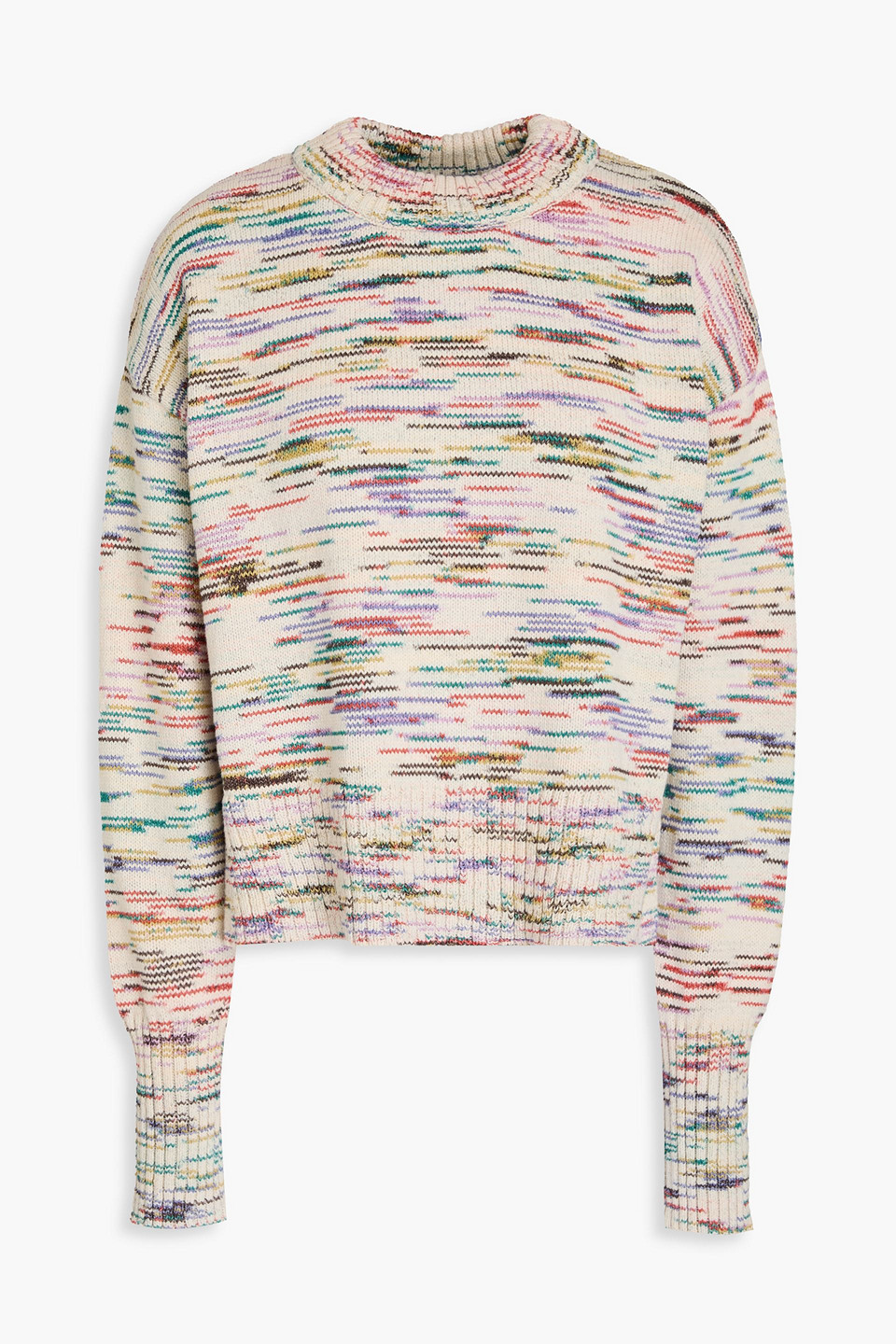 Veronica Beard Genora Marled Cotton-blend Sweater In Multicolor