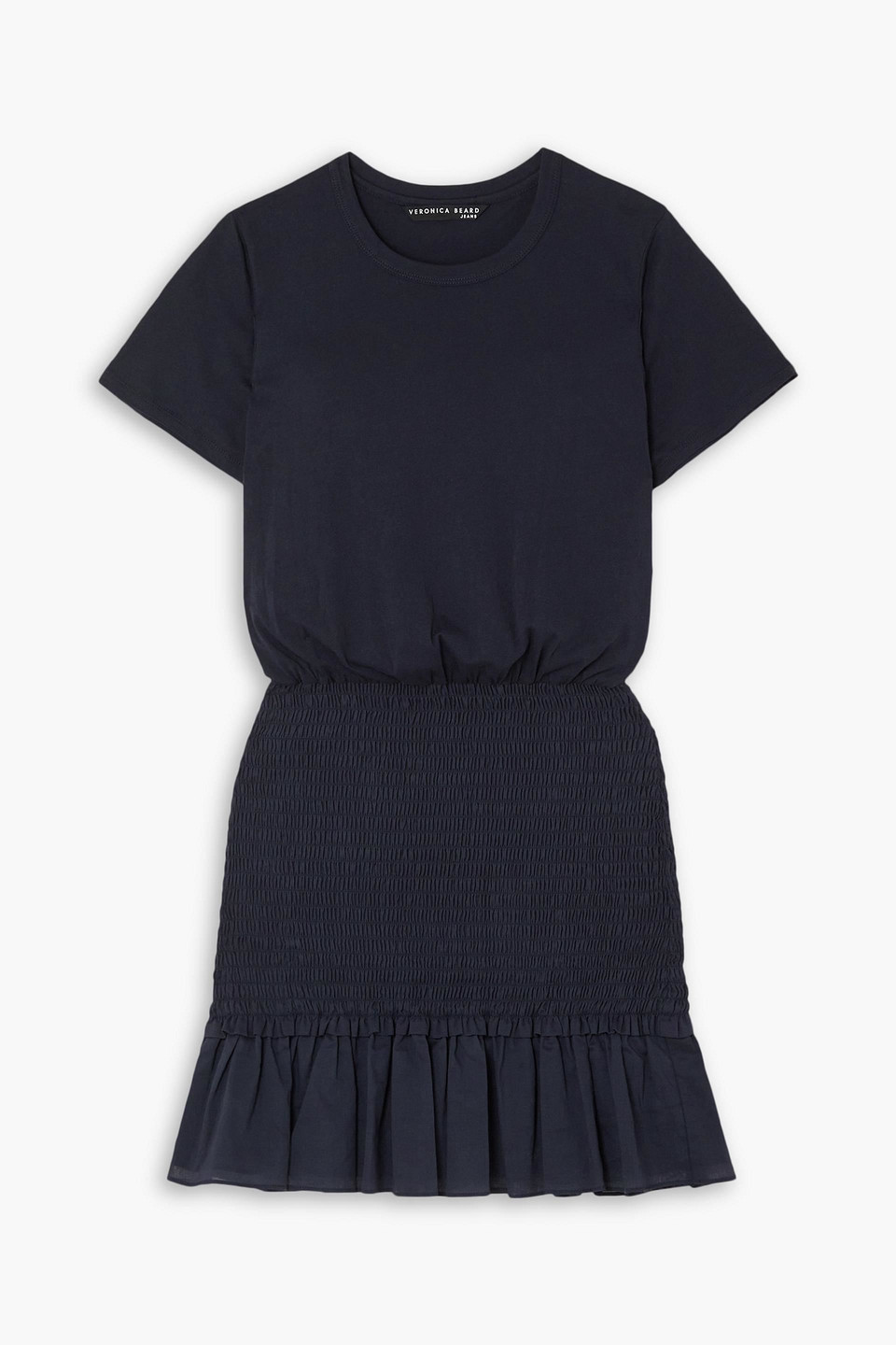 Aberdeen shirred cotton mini dress