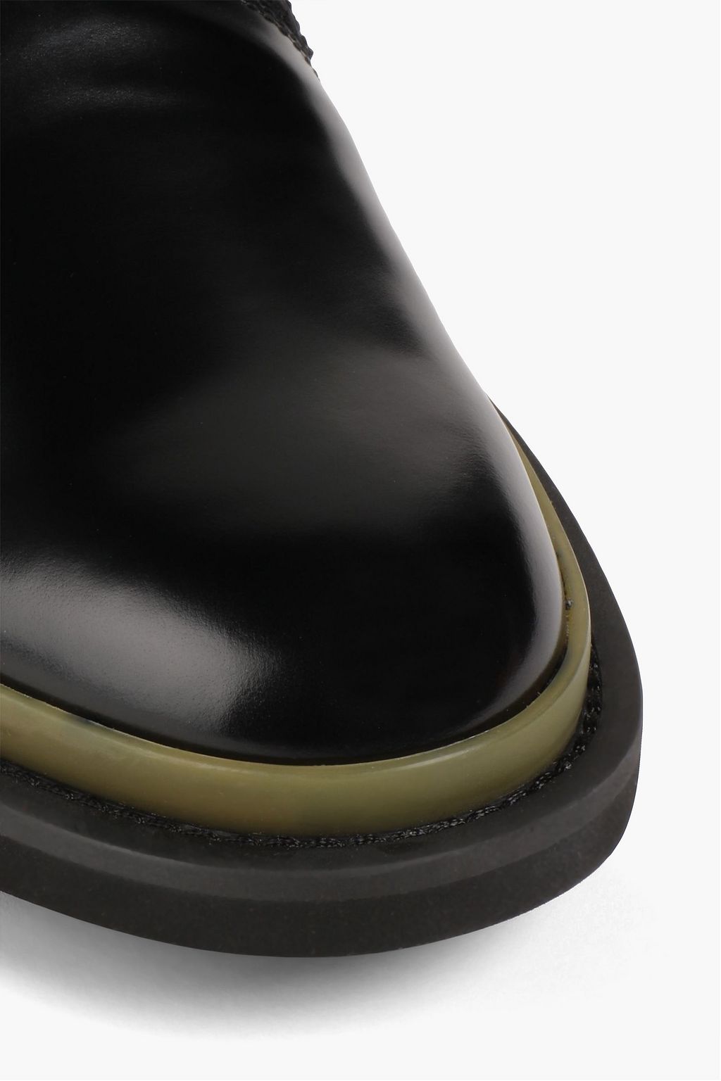 TOD'S Polished leather derby shoes
