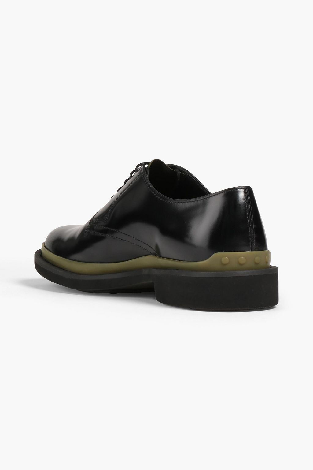 TOD'S Polished leather derby shoes