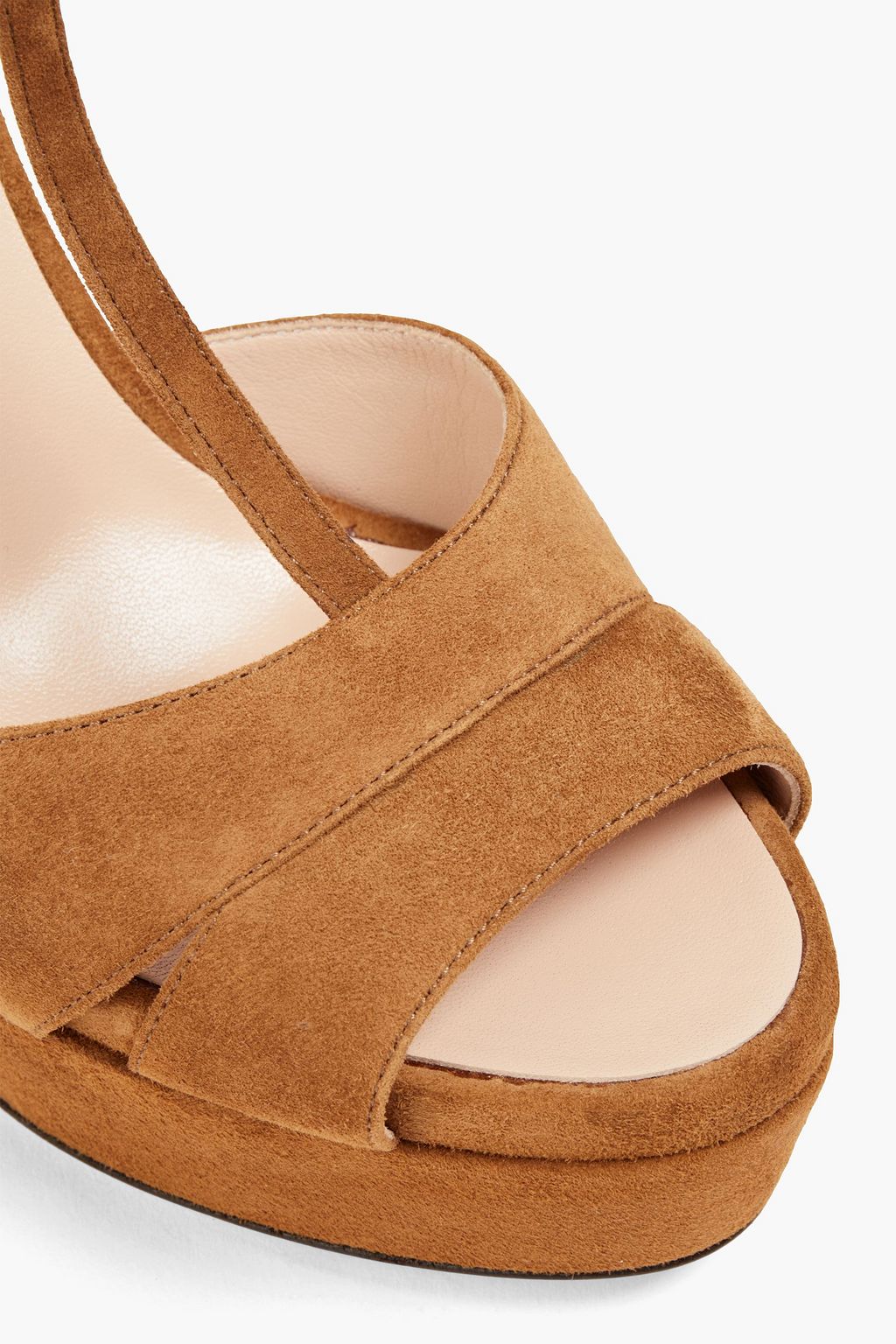 SERGIO ROSSI Royal suede platform sandals