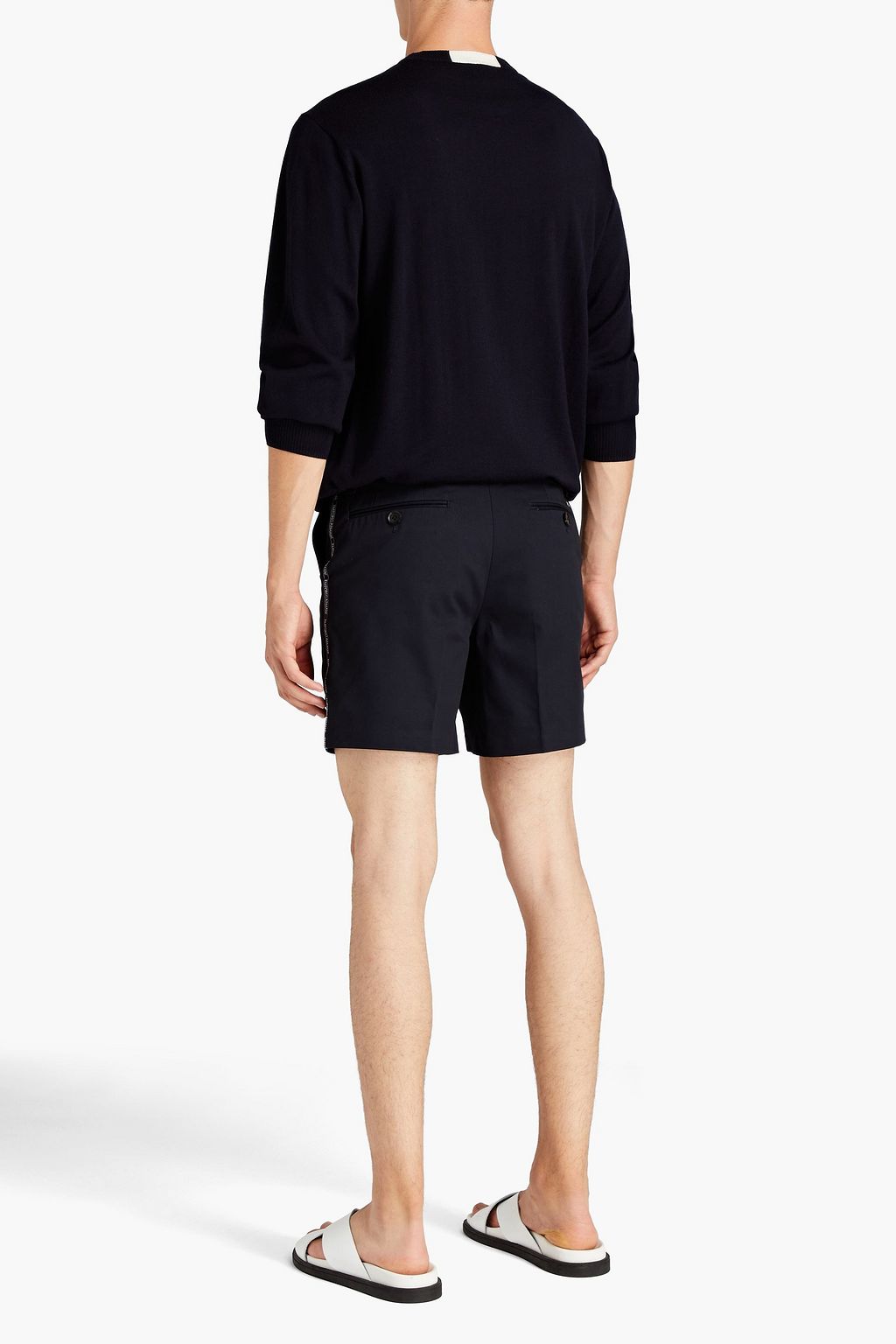 EMPORIO ARMANI Embroidered wool sweater