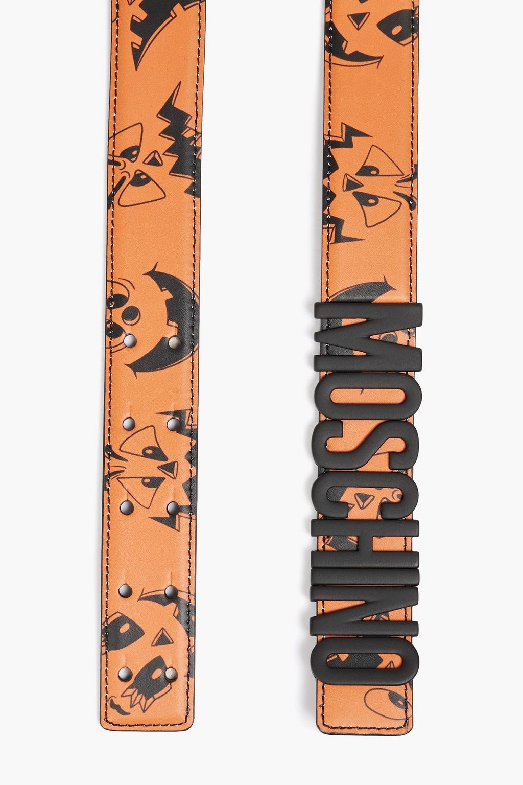 MOSCHINO Printed leather belt