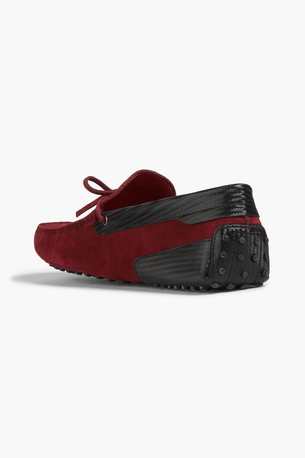 TOD'S FOR FERRARI スエード ドライビングシューズ バイカラー
