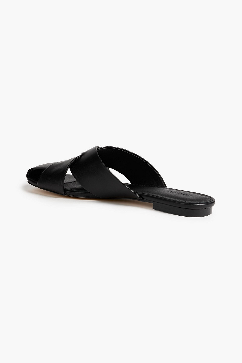 Shop Mara & Mine Cecilia Leather Mules In Black