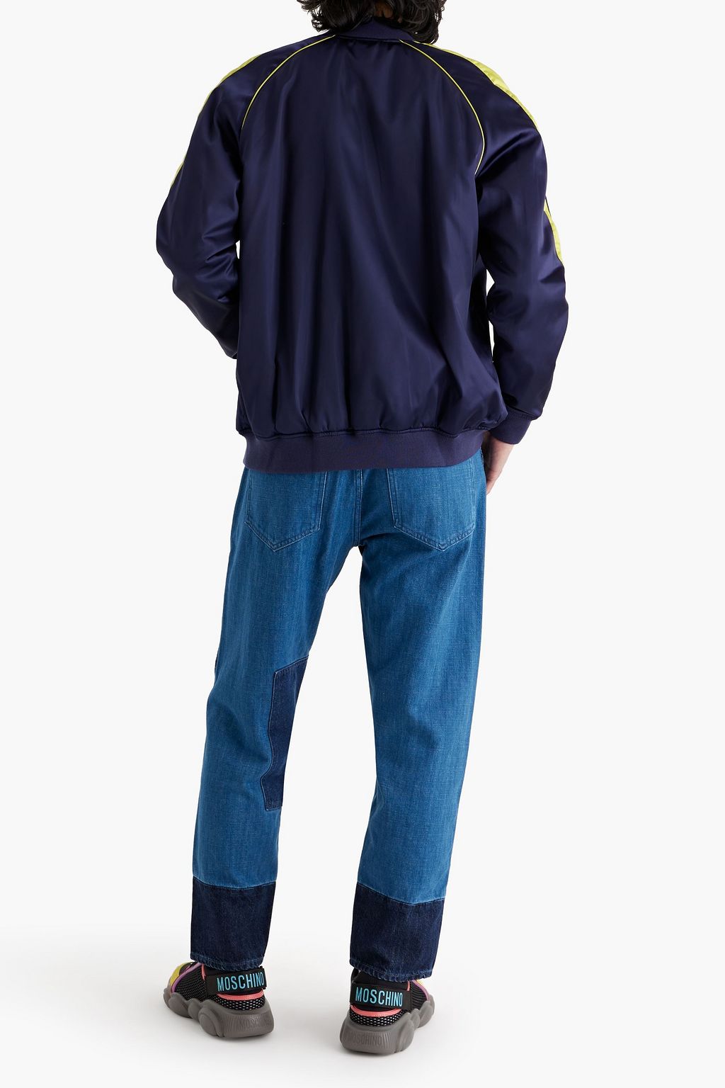 MOSCHINO Embroidered shell bomber jacket